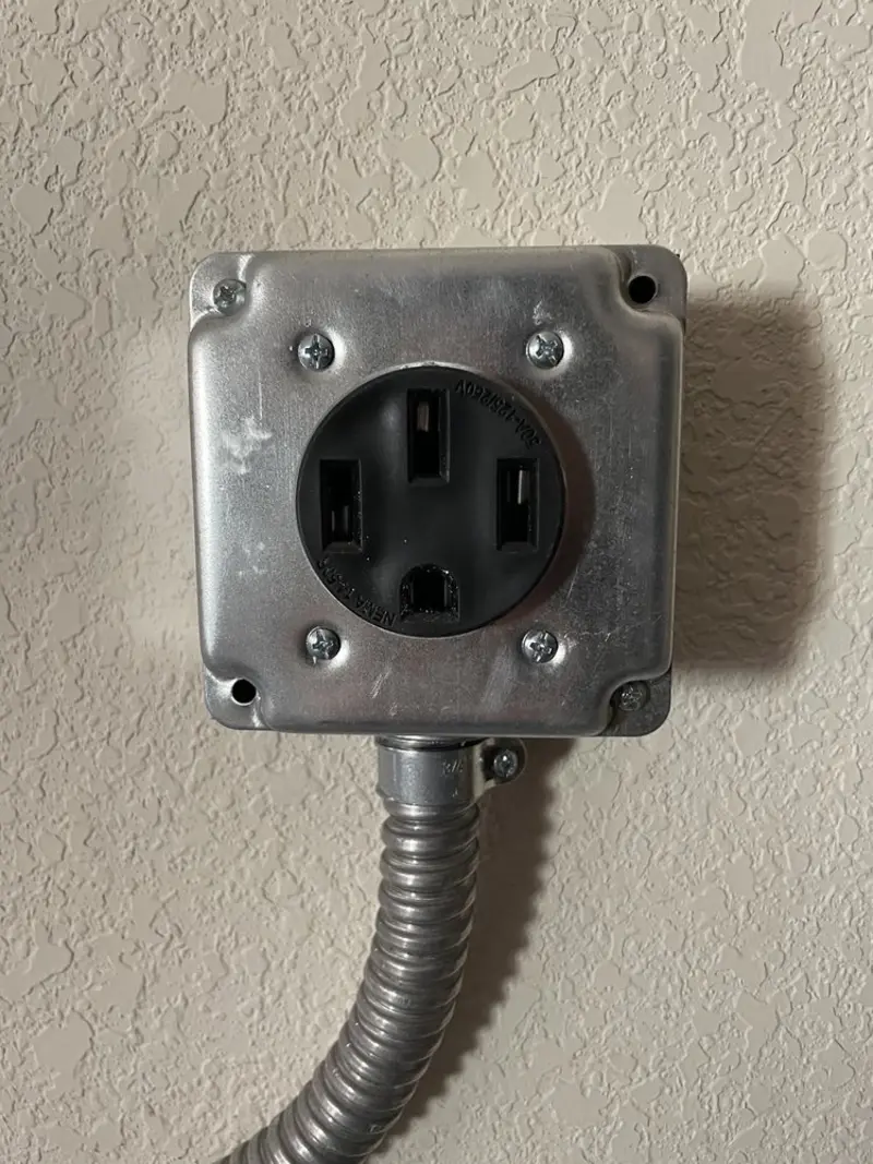NEMA 14-50 outlet installed for Smart Home Electrical in Niles